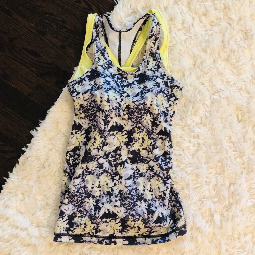 Lululemon printed tank top